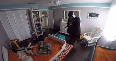 dad wakes son dressed as darth vader son has cutest reaction ever metro news