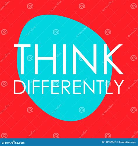 Think Differently Stock Vector Illustration Of Abstract 139137842