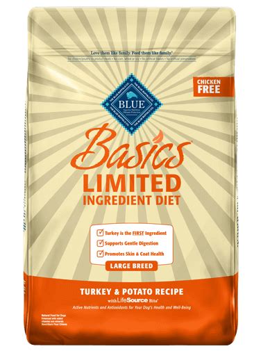 Nutro large breed puppy chicken & rice dog food 30 lb. BLUE Basics® Dry Dog Food Turkey & Potato Recipe