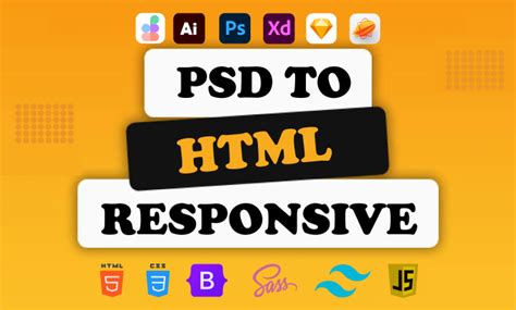 Convert Psd Figma Xd To Html Css Responsive Website By Mczc Fiverr