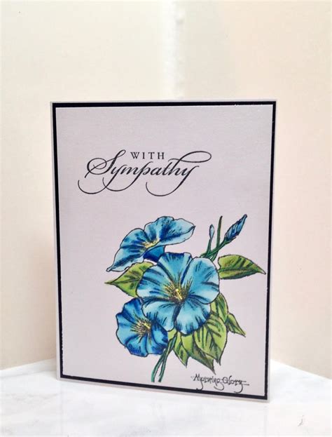 Amys Creative Pursuits A Handmade Sympathy Card And More Colorful
