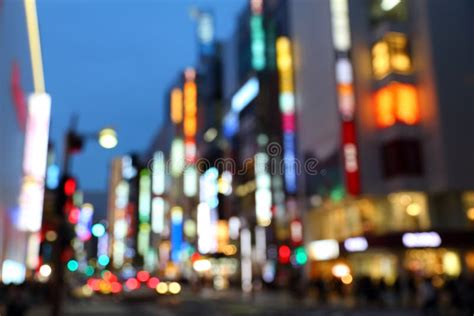 Tokyo Night Blur Stock Photo Image Of Commerce Colors 108238644