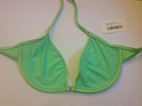 Wicked Weasel Sea Green Sheer Vision 323 Underwire Bikini Top Large New