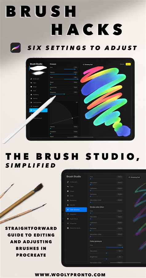 Procreate 5 Brush Studio Explained — Wooly Pronto