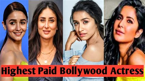 Top 10 Highest Paid Bollywood Actress In 2020 Youtube