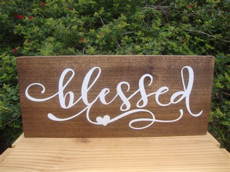 Blessed Sign Wood Signs Wall Collage Rustic Wood Sign