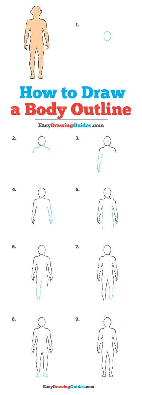 How To Draw Human Body Step By Step For Beginners ~ Shapes Body Draw