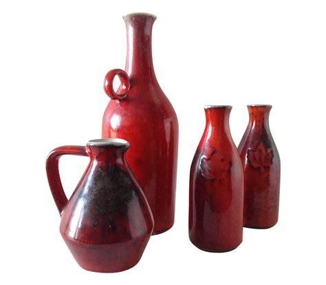 How to make black glazed terracotta in minecraft. Terracotta Red Glazed Containers - Set of 4 | Chairish