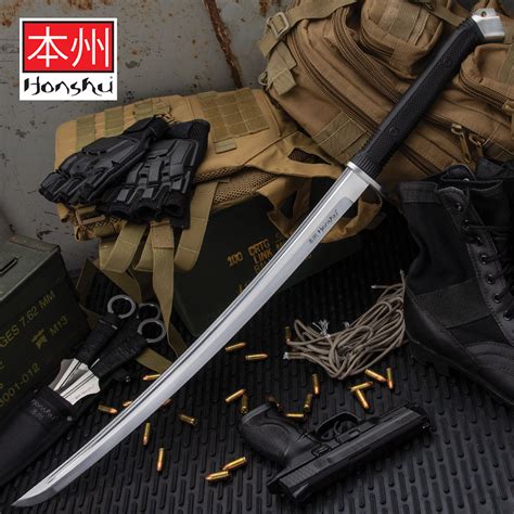 Honshu Boshin Wakizashi Modern Tactical Samurai Sword Budk Com