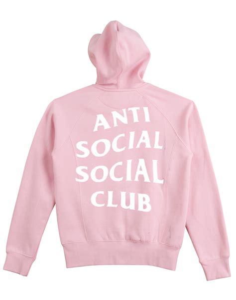 Looks cool and keeps you warm. Anti Social Social Club Pink Hoodie Back