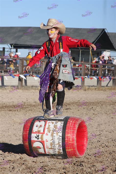 Little Rodeo Clown On His Barrel Photo Digital Download Etsy