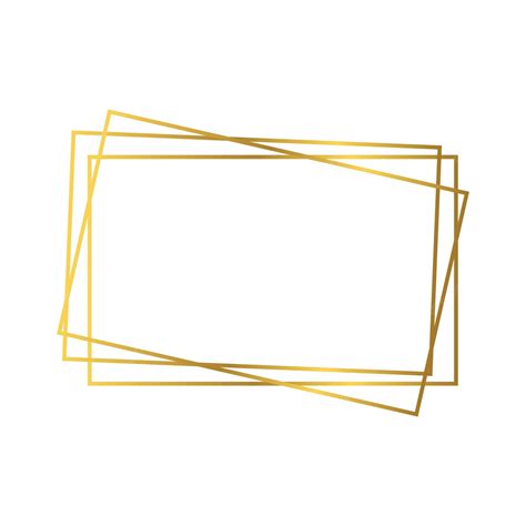 Premium Vector Gold Geometric Polygonal Frame With Shining Effects
