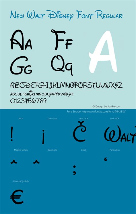 New Walt Disney Font Regular Version 100 Font Sample Font Sample