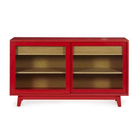 Ikea furniture and home accessories are practical, well designed and affordable. Camelia Buffet bas vitré rouge et bois - Achat/Vente ...