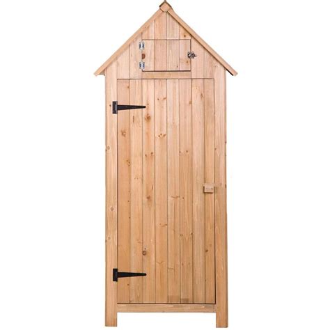 Buy Merax Arrow Shed With Single Door Wooden Garden Shed Wooden Lockers