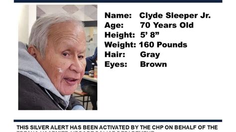 Silver Alert Issued For 70 Year Old At Risk Missing Person In Fresno