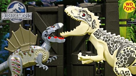 New Lego Jurassic Park Spinosaurus Vs Indominus Rex 7620