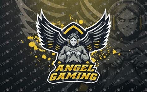 Angel Gamer Mascot Logo Gamer Angel Mascot Logo For Sale Lobotz
