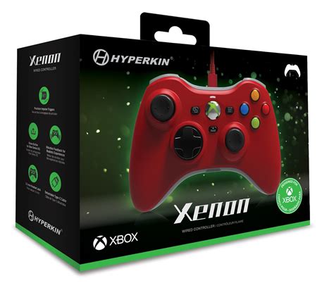 Hyperkin Xbox Xenon Wired Controller Red Xbox Series X Xbox One