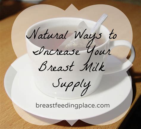 Natural Ways To Increase Your Breast Milk Supply Breastfeeding Place
