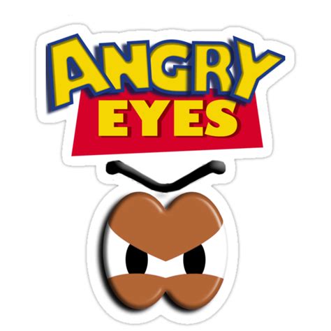 Angry Eyes Stickers By Jessica Powell Redbubble