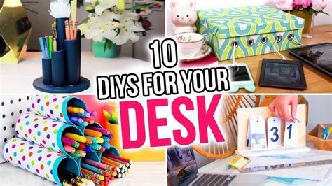 10 Diys For Your Desk Back To School Desk Organizers And More Hgtv