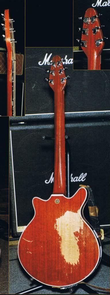 Brian may для журнала planet rock 06.08.2021. Back of the original Red Special 1993 | Brian may red ...