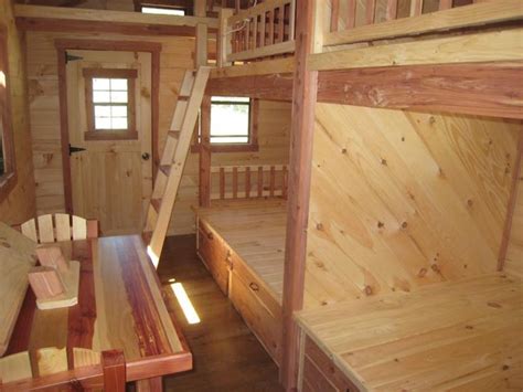 Trophy Amish Cabins Llc 10 X 20 Bunkhouse Cabinshown In The Hunter