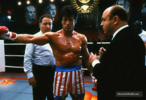 Sylvester stallone has headed online to share a hoard of very rare photos from the set of 'rocky iv' that show him getting pummelled by ivan drago himself, dolph lundgren. Rocky IV - Publicity still of Sylvester Stallone & Marty ...
