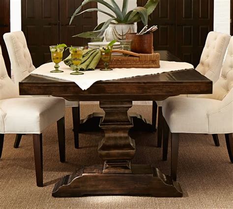 banks extending dining table pottery barn