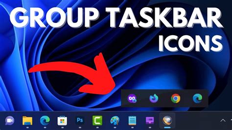 How To Group Taskbar Icons In Windows Customize Taskbar Tip Youtube