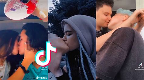 Lesbian Tiktok In Which The Hot Girls Kiss Top Compilation Youtube