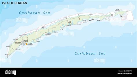 Roatan Map Hi Res Stock Photography And Images Alamy