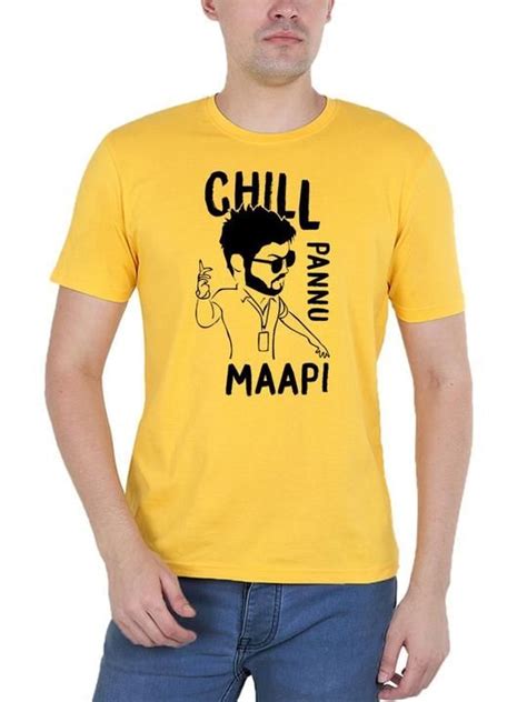 Thalapathy Vijay Master Intense Look Mens Black Tamil Movie Round Neck T Shirt In 2020 T