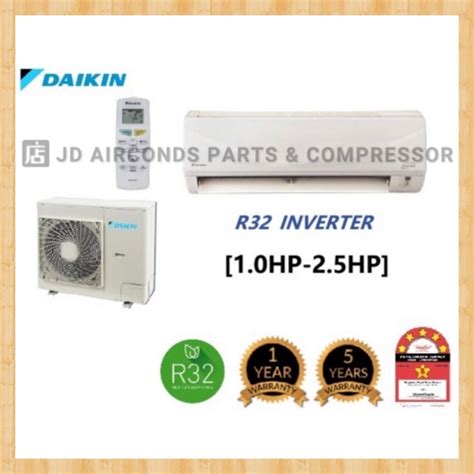 Klang Valley Daikin Hp Hp Air Conditioner R Inverter Ftkf