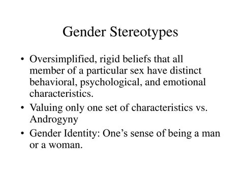 ppt chapter 10 becoming a woman becoming a man gender identity and gender roles powerpoint