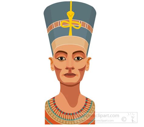 Ancient Egypt Clipart Egyptian Queen Nefertiti Clipart 125