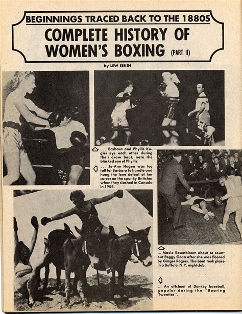 When Female Boxing Was Not Cool Check Out A New Segment Wban Will Be Doing On The History Of