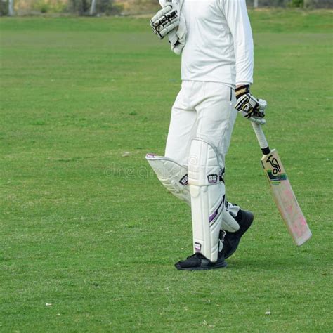Full Length Of Cricketer Playing On Field During Sunny Day Cricketer