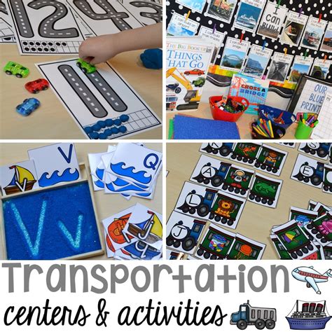 Transportation Centers And Activities 2 Freebies Too Pocket Of