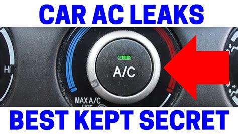 The Most Common Cause Of Car Ac Leaks Easy Fix Youtube