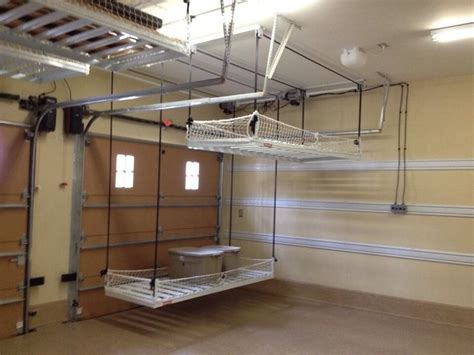 Bin diy overhead garage storage. Find more below: DIY Overhead Garage Storage Ideas ...
