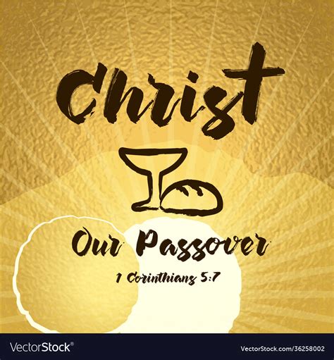 Christ Our Passover Royalty Free Vector Image Vectorstock