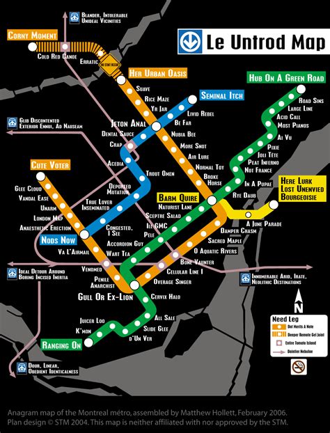 Anagram Metro Map Rmontreal