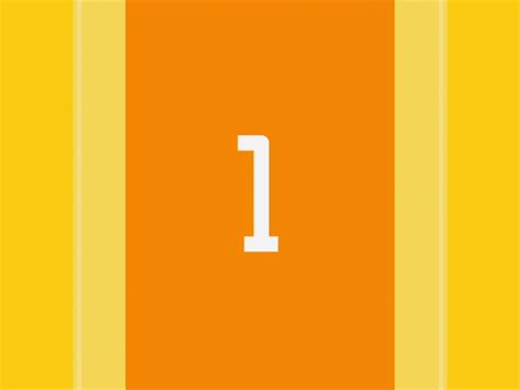 Number "1" animation [1] by Motion Mela on Dribbble