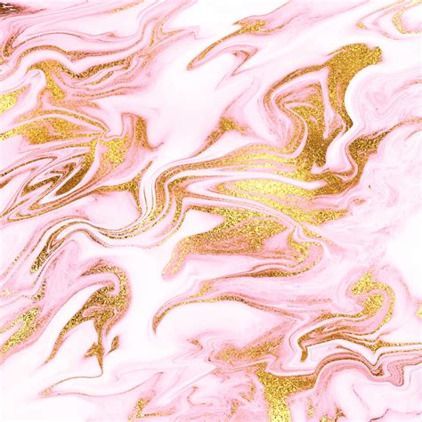 Gold Veined Pink Marble Wallpaper From Pink Marble