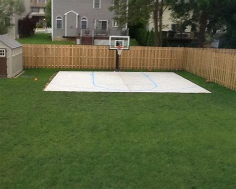 This post addresses the cost of constructing both commercial and residential outdoor basketball courts. Driveway Basketball Hoop | Houzz