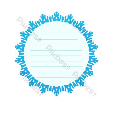 Blue Gradient Border Elements Are Commercially Available Png Images