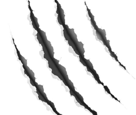 Download Claw Scratch Clipart Slashes Claw Marks Transparent