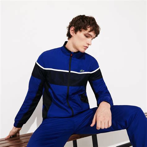 Tracksuits Mens Lacoste Sport Tech Jersey Tennis Track Suit Blue